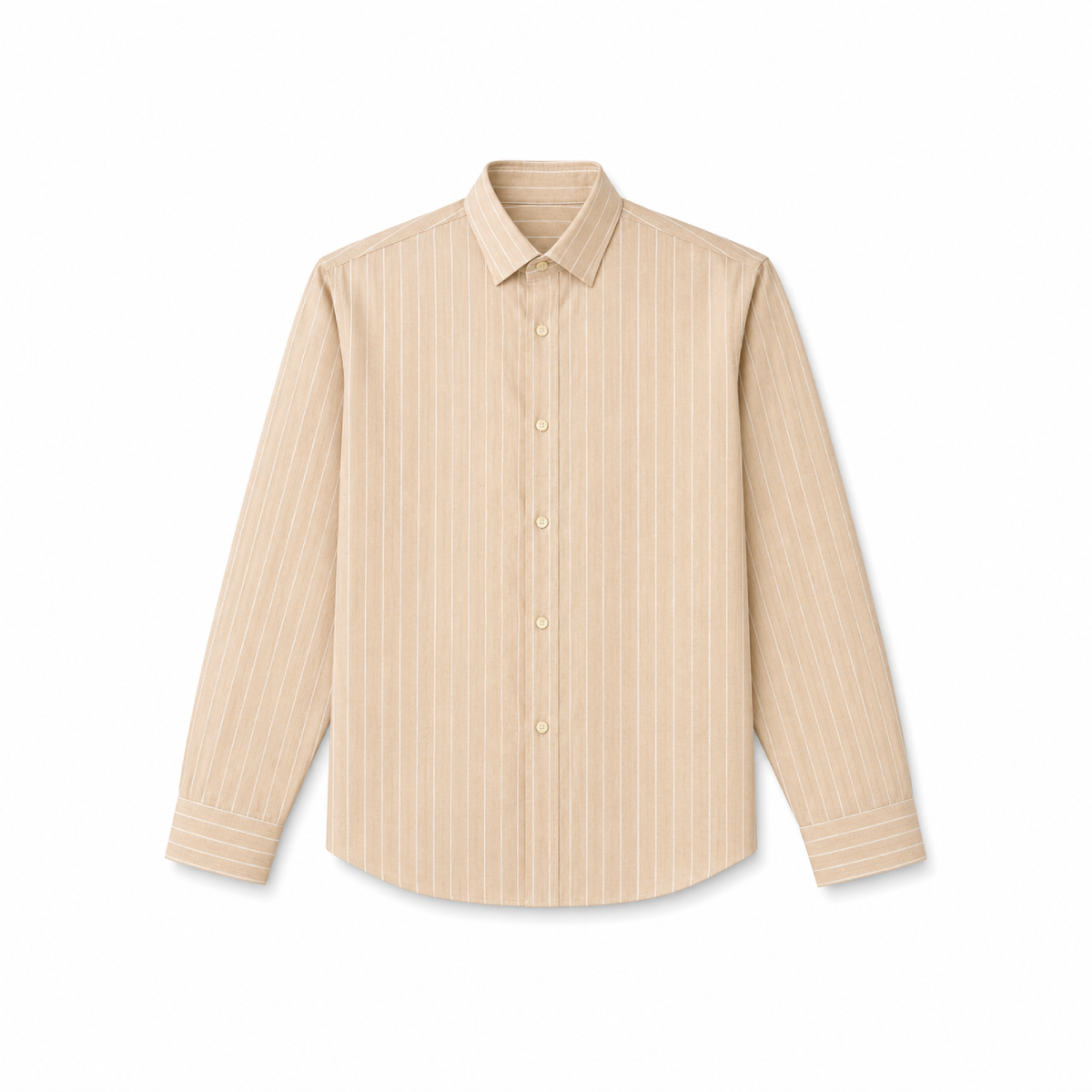 Beige Cotton Linen Relaxed Shirt