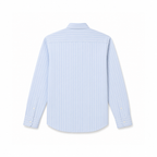 Blue Cotton Linen Relaxed Shirt