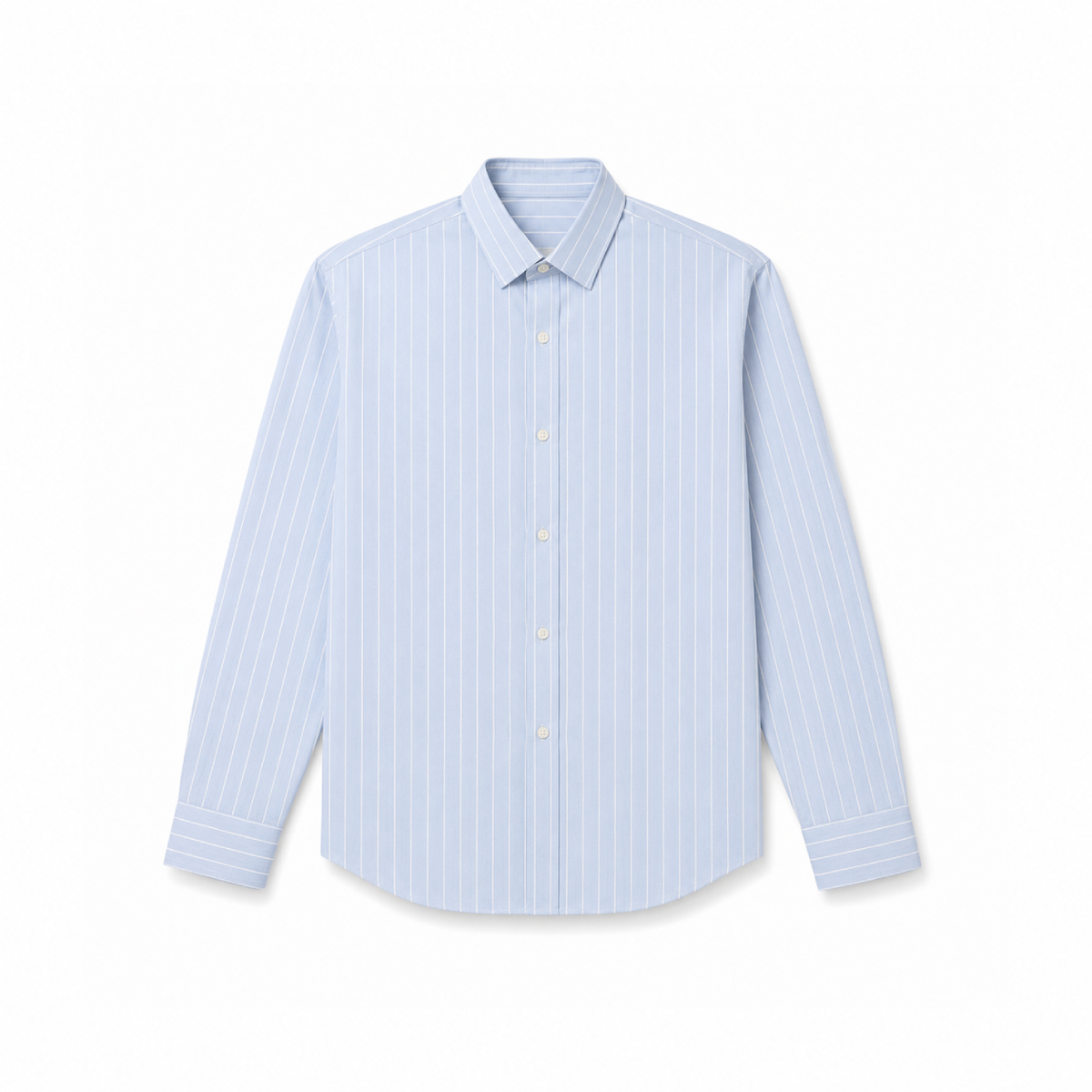 Blue Cotton Linen Relaxed Shirt