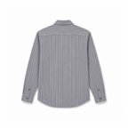 Grey Cotton Linen Relaxed Shirt