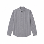 Grey Cotton Linen Relaxed Shirt