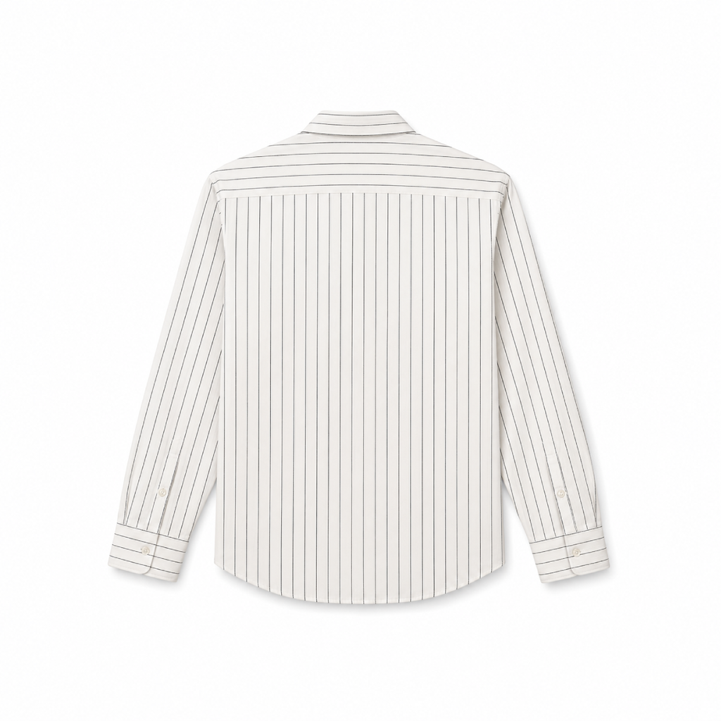 White Cotton Linen Relaxed Shirt
