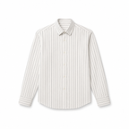 White Cotton Linen Relaxed Shirt